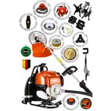 Lieber German 13 Parça Full Set Benzinli Sırt Tipi Çim Biçme Tırpanı Tırpan Makinesi
