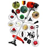 Lieber German 14 Pcs Full Setli Yan Tipi Benzinli Ot Çalı Çim Biçme Tırpanı Tırpan Makinesi
