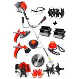 Lieber German 2.1Hp Yan Tipi Akrobat & Dip Çapalama + Canavar Ot Çalı Çim Biçme Tırpan Makinesi