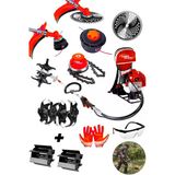 Lieber German 2.4 Hp Sırt Tipi Benzinli Ot Çim Biçme Tırpan Makinesi Toprak Eşeleme + Akrobat Çapa