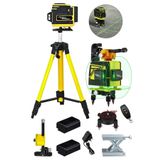 Lieber German 360° Tripodlu 12 Köşeli 65 mt Mesafe Kumandalı Yatay Dikey Çapraz Otomatik Hizalama Lazer Metre