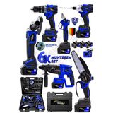 Lieber German 6Lı Bl Motor Somun Sıkma + Taşlama + Kırıcı Delici + Matkap +Dal Budama Testeresi & Makası