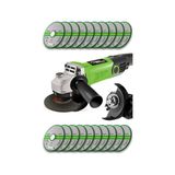 Lieber German Bakır Sargı Devir Ayarlı 1200 W 115-125 mm Spiral Avuç Içi Taşlama ve Kesme Makinası 20 Taş Hediyeli
