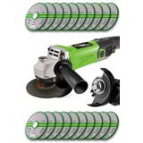 Lieber German Bakır Sargı Devir Ayarlı 1500 W 115-125 Mm Spiral Avuç Içi Taşlama Makinası 20 Taş Hediyeli