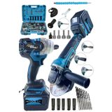 Lieber German Full Set 21 Volt 3 Ah Kömürsüz Motor Akülü Şarjlı Taşlama Ve Bijon Somun Sökme Sıkma Makinası