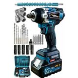 Lieber German İx 21V Kömürsüz Motor 650 Nm 30 Pcs Setli 2 Akülü Somun Sökme Sıkma Makinesi