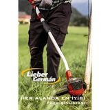 Lieber German L-21 Volt Kömürsüz Motor 4 Akülü Ot Çim Kesme Tırpan Makinesi + Dal Ağaç Kesme Budama Makası