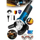 Lieber German Lt1001 Bakır Sargılı 115 Mm Avuç İçi Taşlama Ve Kesme Spiral Makinesi 2 Taş Hediye
