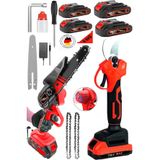Lieber German Multi 2Li Set 21Volt 4X Akülü Dal Ağaç Kesme Budama Makası Ve Dal Budama Makinesi