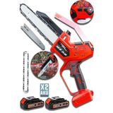 Lieber German Red Otomatik Yağlamalı 21V Dijital Ekran 20Cm Dal Budama Kesme Makinesi