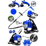 Lieber German Teknoloji 11 Hp Mavi Metal Şanzıman Yan Tip Benzinli Motorlu Tırpan