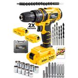 Lieber German Teknoloji 12 V 1.5 Ah 27 Parça Set Titanyum Motor 2X Akülü Şarjlı Vidalama Matkap