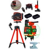 Lieber German Teknoloji 128VF 360° Tripodlu 12 Köşeli Otomatik Hizalama Lazer Metre Kumandalı Yatay Dikey Çapraz
