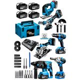 Lieber German Teknoloji 6lı Set Bl Motor Matkap Hilti Taşlama Somun Sıkma Dekupaj Testere Daire Testere Makinesi