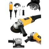 Lieber German Teknoloji Bakır Sargılı 1500 W 115 Mm Devir Ayarlı Spiral Avuç Içi Kesme Ve Taşlama Makinası