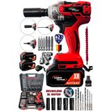 Lieber German Teknoloji Kömürsüz Motor 21 Volt 3Ah450 Nm Setli Motor Bijon Somun Sıkma Sökme Makinesi