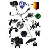 Lieber German Teknoloji LGTC2100 Yan Tipi Benzinli Motorlu Çapalı Ot Çalı Çim Biçme Tırpan Makinesi