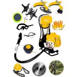 Lieber German Teknoloji Ylx 14 Hp Benzinli Sırt Tipi Çalı Çim Biçme Tırpan Makinesi Akrobat Çapa + Canavar Misine