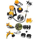 Lieber German Teknoloji Ylx 14 Hp Benzinli Sırt Tipi Çalı Çim Biçme Tırpan Makinesi Akrobat & Dip Çapa + Canavar