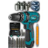 Lieber German Torq 12 Volt 2 Ah Otamatik Korumalı Çelik Şanzuman 2 Akülü Matkap Akülü Vidalama Şarjlı Matkap