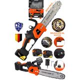Lieber German TRN3459 Otomatik Yağ Pompalı 32 cm Palalı 10 Pilli 2x Akülü Dal Budama Ağaç Kesme Makinesi
