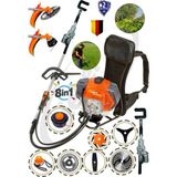 Lieber German Typer Serii Sırt Tipi Benzinli Motorlu Tırpan Makinesi 8 Li Set +Zeytin Meyve Ceviz Hasat