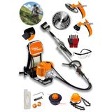 Lieber German Ylx 2.4 Hp Benzinli Sırt Tipi Çalı Çim Biçme Tırpan Makinesi Zeytin Silkme Canavar Misine