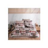 Lief Home %100 Pamuklu Flanel ( Pazen ) Kumaşından Tek Kişilik Nevresim Takımı | 160x200+30 Lastikli Çarşaf