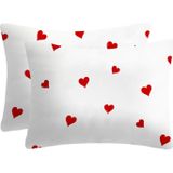 Lief Home %100 Pamuklu Kalpli Flanel Kumaşından Yastık Kılıfı | 50X70 ( 2 Adet)