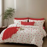 Lief Home %100 Pamuklu Kalpli Tek Kişilik Nevresim Takımı | 2 Yastık Kılıfı | Lastikli Çarşaf 120X200+30 - Renkli - 120 x 200 cm