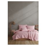 Lief Home %100 Pamuklu Örgü Desenli Çok Amaçlı Yatak Örtüsü 240x230