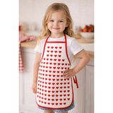 Lief Home 3-5 Yaş Çocuk Mutfak Önlüğü 35X50 cm – Su Geçirmez, Leke Tutmaz, Pamuk Polyester Karışımlı - 3 - 5 Yaş - Kırmızı