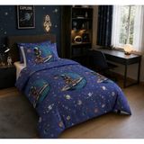 Lief Home Astronot Uzay Desenli Tek Kişilik Nevresim 160X220, Lastikli Çarşaflı 100X200, Genç&çocuk Nevresim Takımı - Renkli - 160 x 220 cm