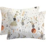 Lief Home Flanel (Pazen) Fermuarlı Yastık Kılıfı 50X70 ( 2 Adet ) - Krem - 50 x 70