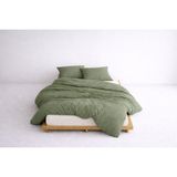 Lief Home Lüks Ranforce Kumaş %100 Pamuklu Çift Kişilik Nevresim Takımı 200X220 | Lastikli Çarşaf 180X200+25 - Haki - 200 x 220 cm