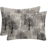 Lief Home Ranforce Kumaşından Gizli Fermuarlı Yastık Kılıfı 50X70 ( 2 Adet ) - 50 x 70 cm - Gri