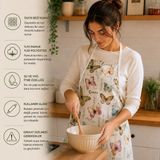 Lief Home Su ve Yağ Itici Duck Bezi Mutfak Önlüğü | %70 Pamuk %30 Polyester | Unisex Şef ve Yemek Yapma Önlüğü - Çok Renkli