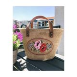 LiewensStyle KANAVİÇE NAKIŞLI BOHEM HASIR EL ÇANTASI