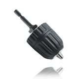 LifCratms 0,8-10 mm Kapasiteli Montajlı Anahtarsız Matkap Mandren 3/8 inç, 3/8-24 UNF Dişli Hızlı Değiştirme Dönüştürme Adaptörü Darbeli Sürücü için 1/4 inç Altıgen Şaftlı Elektrikli Matkap