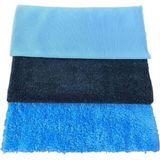 Life 3'lü Mikrofiber Araç Temizlik Seti - (Cam, Parlatma, Kurulama Bezi, Mikrofiber Bez)