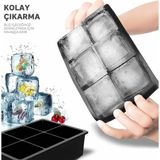 Life 6 Lı Büyük Boy Kare Silikon Buz Kalıbı MIT1073