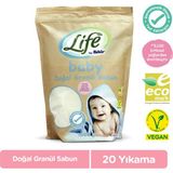 Life by Fakir Bebek Doğal Granül Matik Sabun 1 Kg Vegan Özellikli 20 Yıkama Sağlayan Ürün