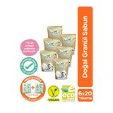 Life By Fakir Doğal Bebek Granül Toz Sabun 1 kg x 6 Adet Avantaj Seti