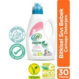 Life by Fakir Vegan Bitkisel Sıvı Bebek Çamaşır Deterjanı 1500ml 50 Yıkama Hipoalerjenik Özellikler - 1,5 lt