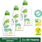 Life by Fakir Vegan Bitkisel Sıvı Çamaşır Deterjanı 1500 ml x 3 Adet - 1,5 lt