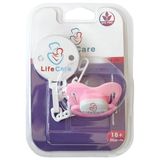 Life Care Baby Askılı Damaklı Ortodontik Emzik 3 Numara 18+ Ay Pembe