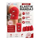 Life Care Kırmızı Elastik Bandaj 10cm