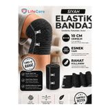 Life Care Siyah Elastik Bandaj 10cm