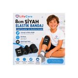 Life Care Siyah Elastik Bandaj 8cm