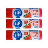 Life Çilek Kokulu Büzgülü Çöp Poşeti 3'lü